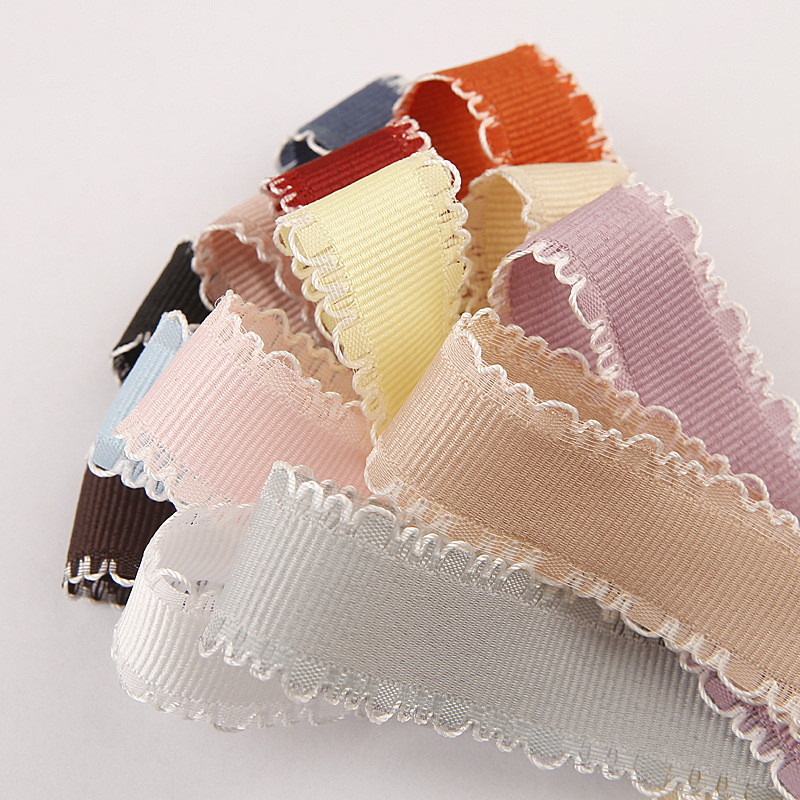 

5yards Ear Lace Grosgrain Ribbon for DIY Craft Headwear Accessories Card Gifts Decor Wrapping Clothing Sewing Trims Materials