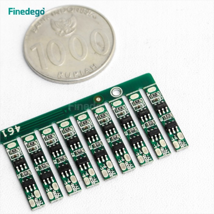 BMS Baterai Lithium 3.7v 1s modul board pelindung 18650 14500 dll