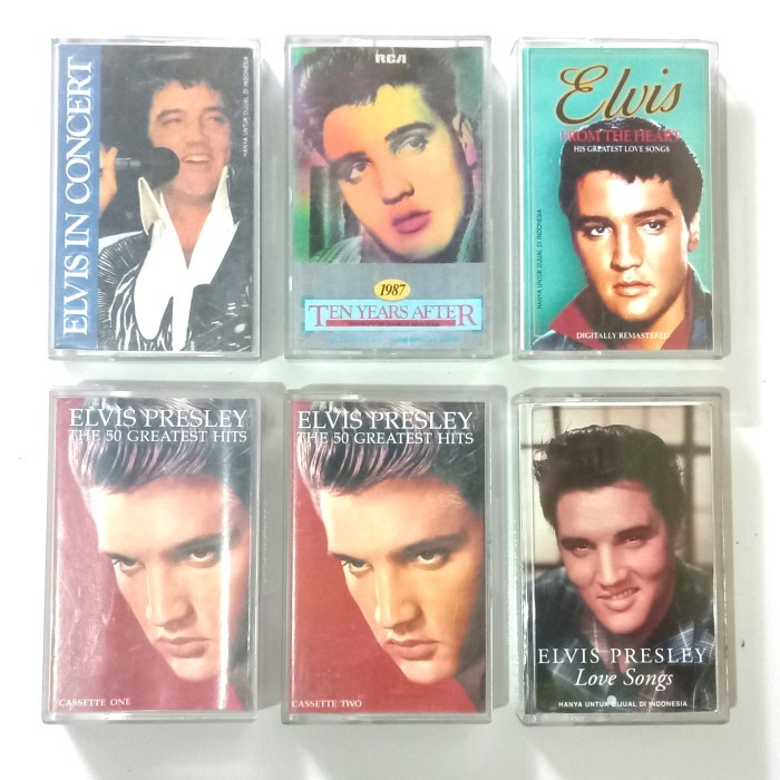 Kaset pita ELVIS PRESLEY - Greatest hits - romantic love songs - the best collection - country - roc