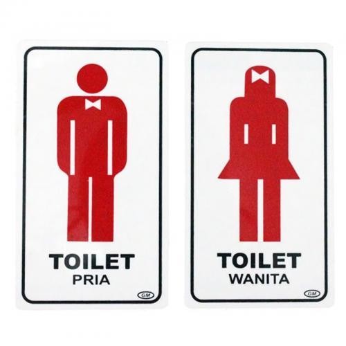 

GM LABEL TOILET PRIA/WANITA LM-105 MEDIUM / STIKER TOILET PRIA WANITA / STIKER PENUNJUK TOILET
