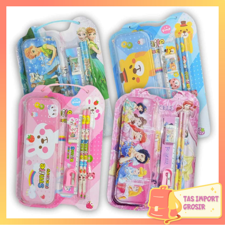

TAS - S6139 Set Alat Tulis 6 in 1 / Stationery Set Souvenir Anak / Paket Alat Tulis Sekolah / Fancy Set Anak Motif Karakter Lucu