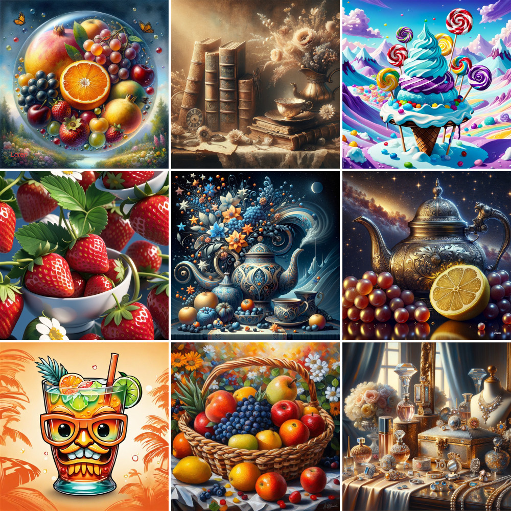 

Still Life Fruit DIY Paint By Numbers Set Oil Paints 40*50 Painting On Canvas Home Decor For Adults Handicraft For Drawing