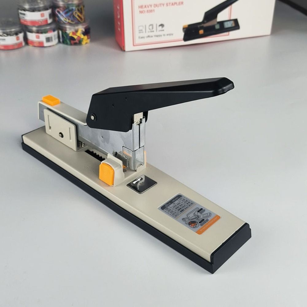 

Large Capacity Hand Operated Staple Multifunction Anti-slip Heavy Duty Stapler Up To 100 Pages Simple Paper Stapling Machine