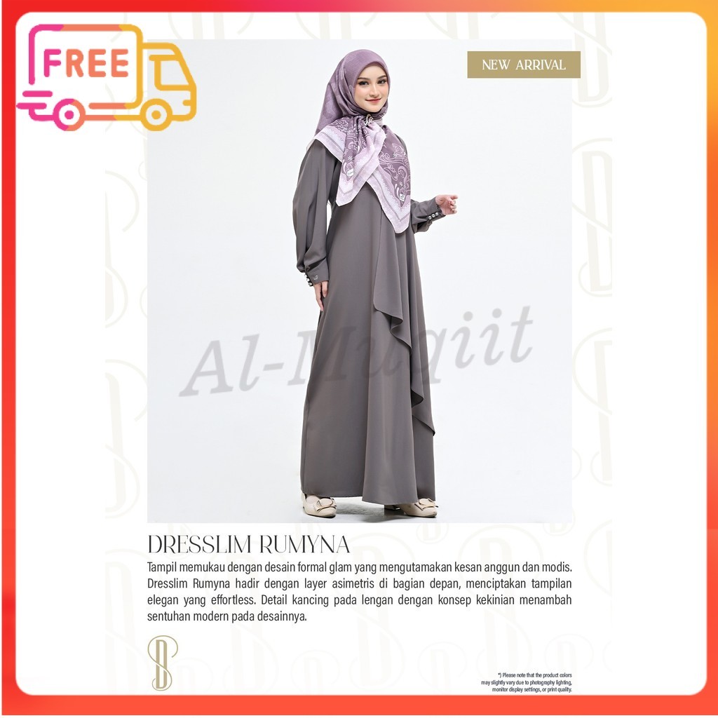 DISKON RABBANI ORI - NEW ARRIVAL Dresslim Rumyna Rabbani | gamis polos | gamis rabbani Al-Muqiit.Sho