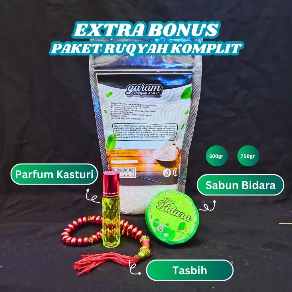 

PROMO MURAH!!! GARAM RUQYAH AL KAFI MENGUSIR JIN DAN EFEK NEGATIF