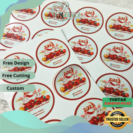 

NKL Print Stiker Label Imlek Ucapan Selamat Tahun Baru Sticker Imlek Custom Bulat Free Desain