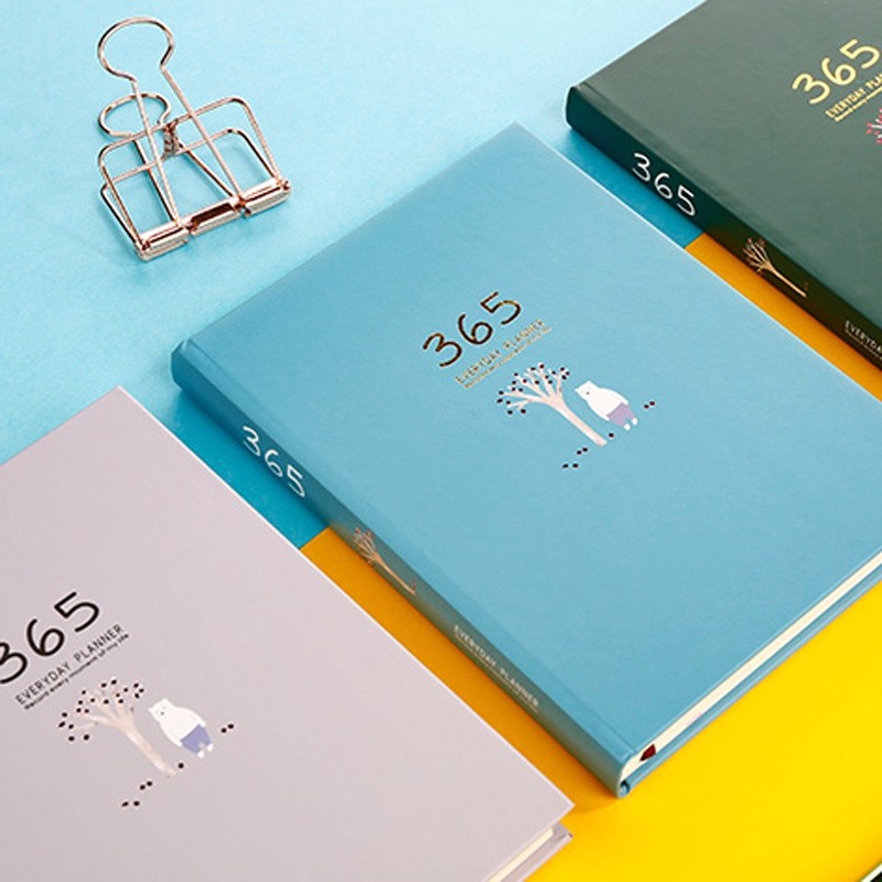 

Planner Book Notebook 365 Days Agenda Organizer Planner Hard Paper Covered Notebook 256 Pages Stationery School Supplies
