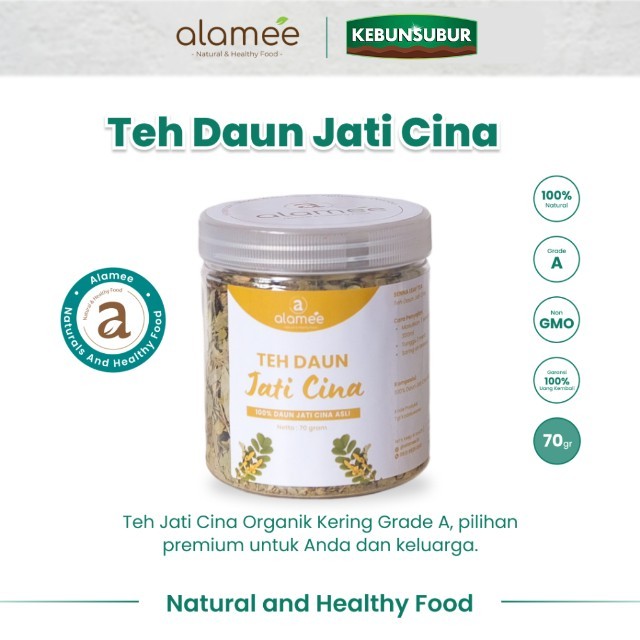 

ALAMEE Teh Daun Senna Jati Cina Leaf Tea Herbal Alami Organik Dried Flower Premium kebunsubur
