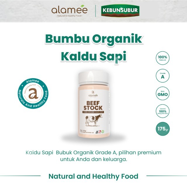 

ALAMEE Bumbu Kaldu Sapi Bubuk NON MSG Organik Beef Powder Praktis Tabur Spice Seasoning kebunsubur kebunsubur kebunsubur