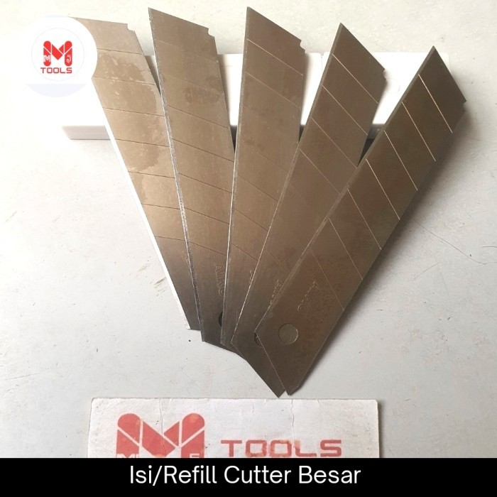 

Isi Cutter Besar AIKO (harga/pak 5 pcs) - Refill Isi Cutter Besar AIKO - Isi Cutter L-150 Besar