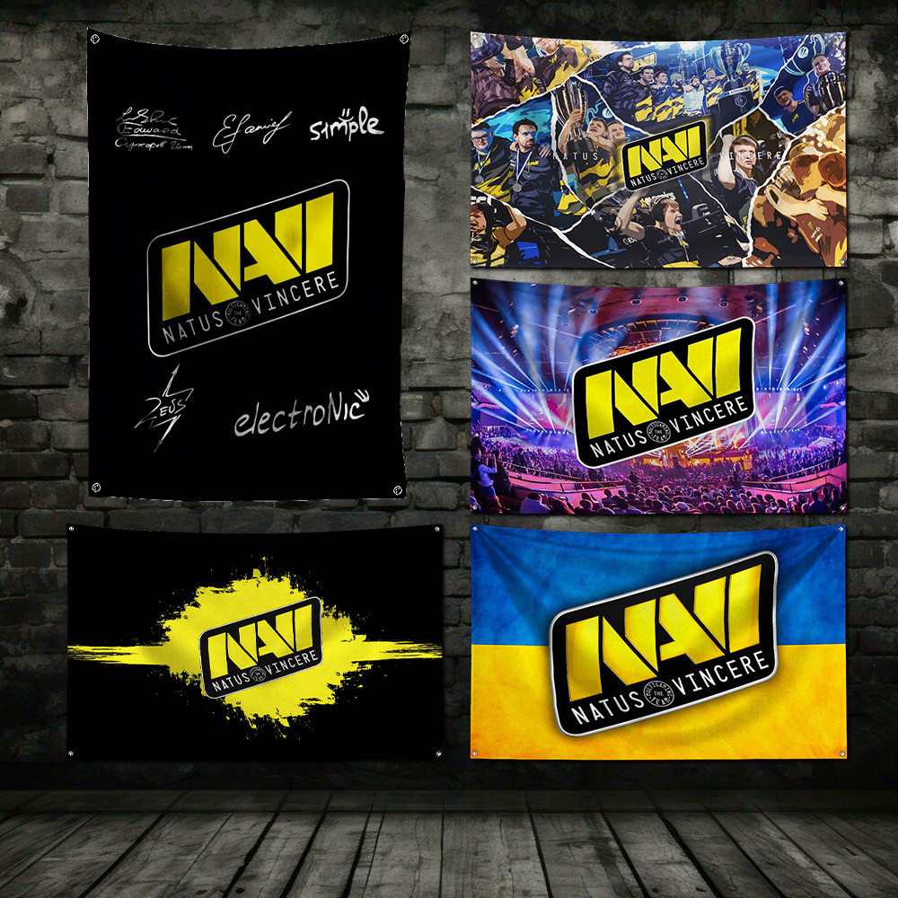 

3x5 Ft N-Natus CS V-Vinceres GO Flag Polyester Digital Printing Banner for Garage Wall Art Out Door Decoration Brass Grommets