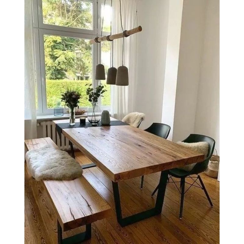 MEJA MAKAN KAYU JATI PERHUTANI  (REPET ORDER)