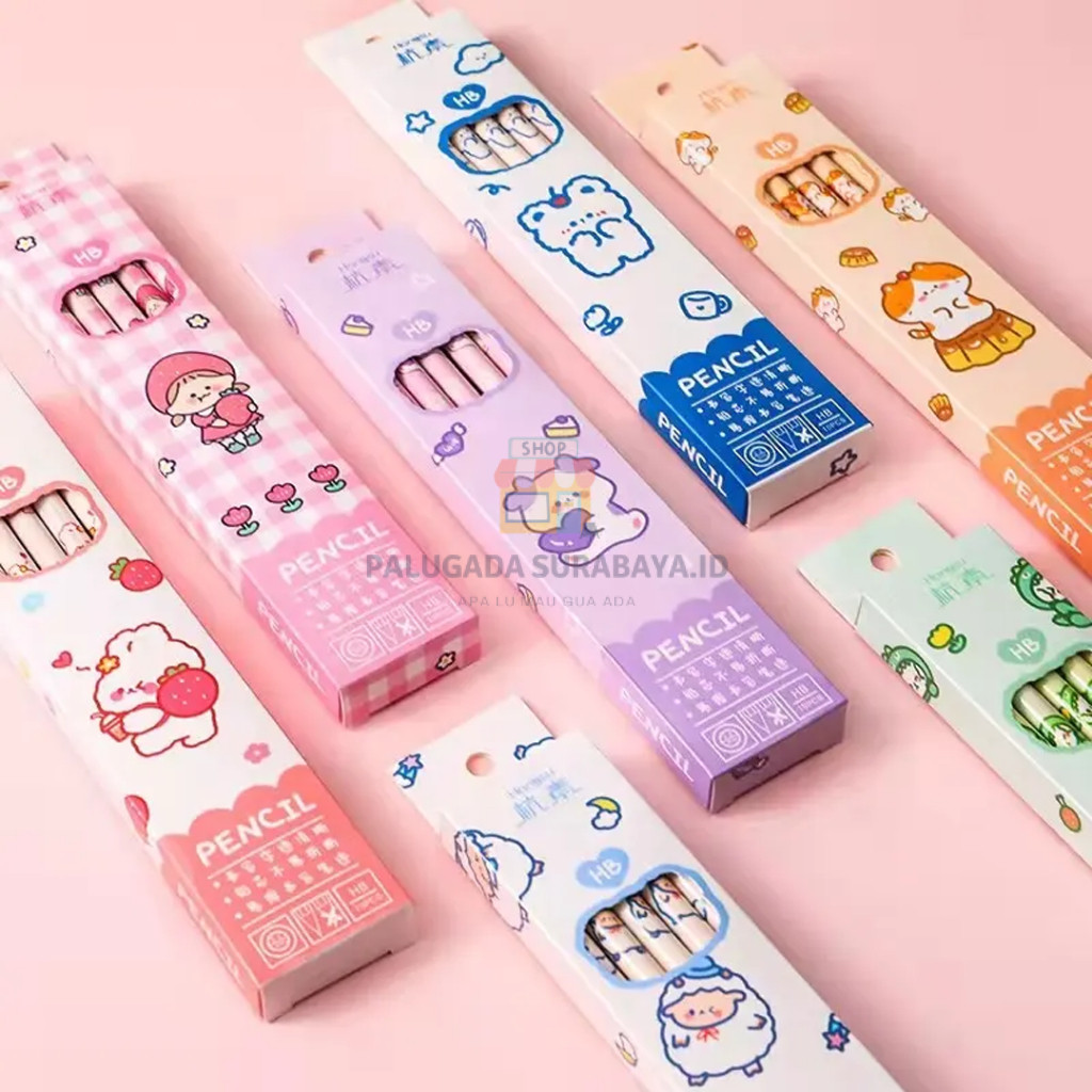 

⭐ PGS ⭐ Pensil dan Penghapus Lucu Korea Aestethic 1 Pack Isi 10
