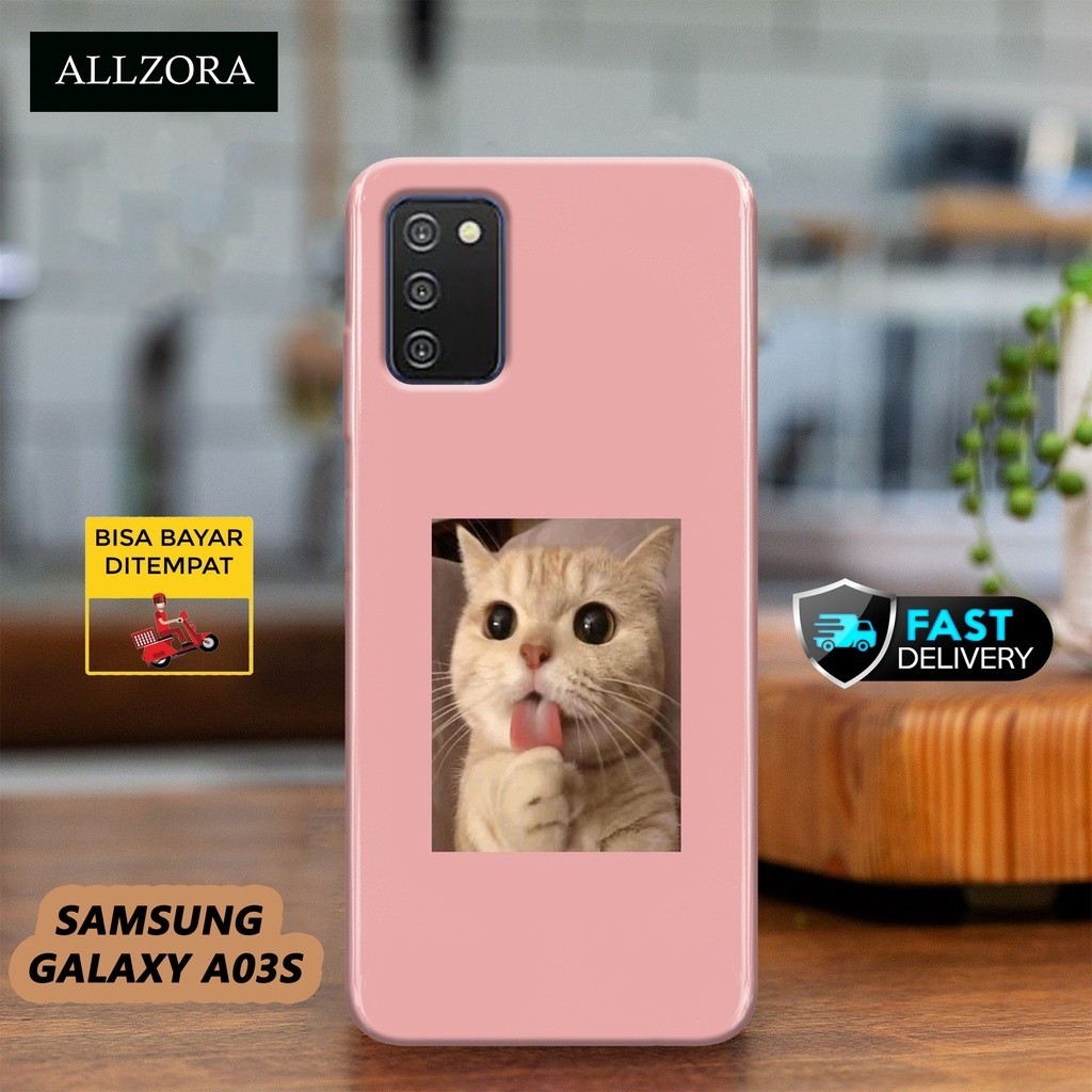 Case Samsung Galaxy A03s Terbaru - Fashion Case KUCING - Casing Hp Samsung Galaxy A03s Terbaru - Sof