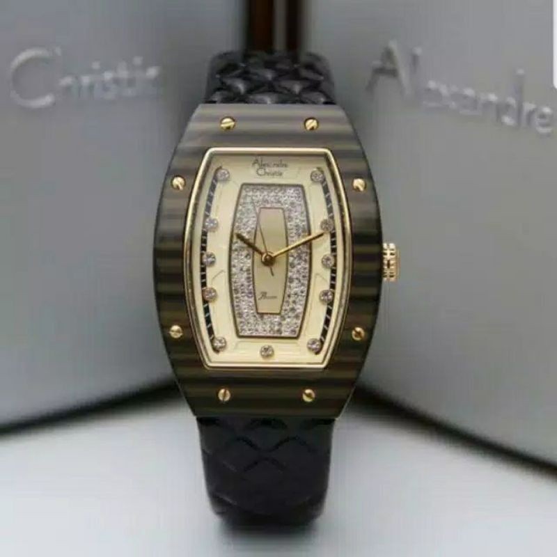 JAM TANGAN ALEXANDRE CHRISTIE AC 2729 AC2729 WANITA HITAM