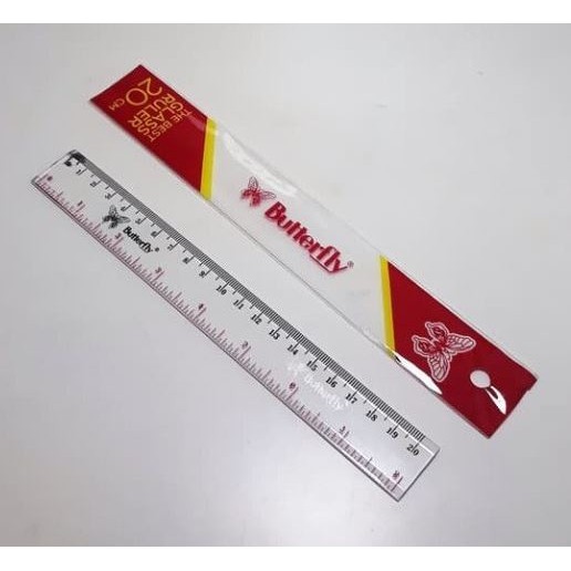 

PENGGARIS 20 CM PLASTIK BUTTERFLY