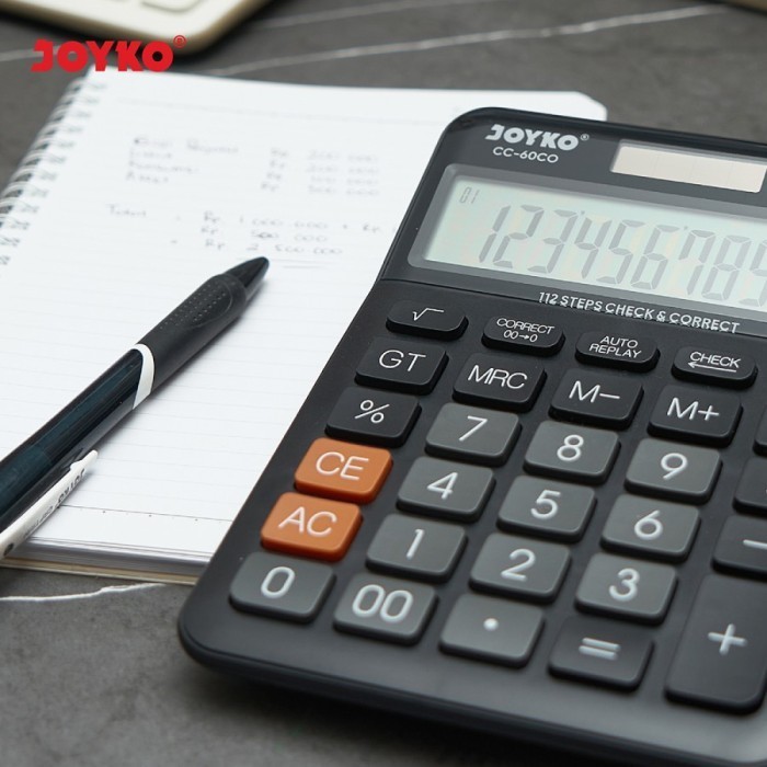 

Kalkulator JOYKO CC 60CO / Calculator Check Correct Big LCD 12 Digit - BLACK