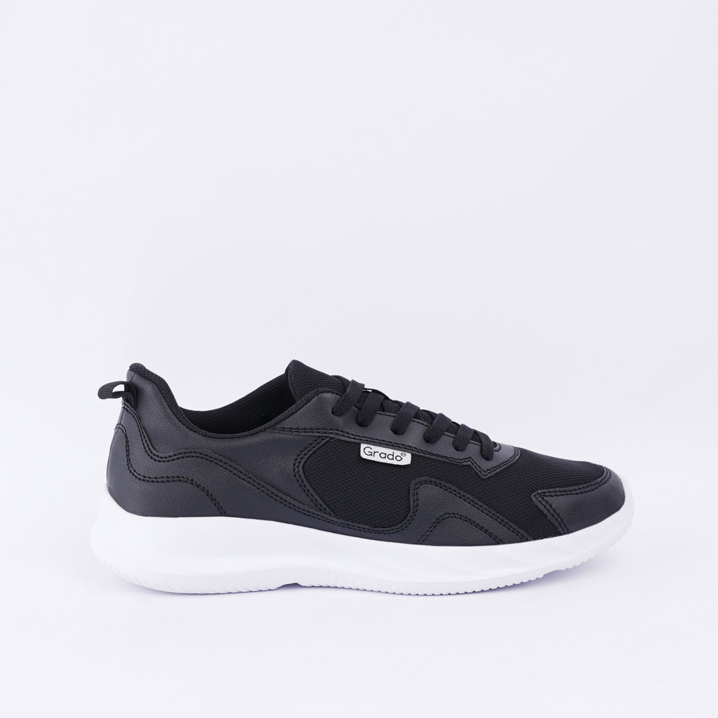 GRADO Sepatu Sneakers VELOX 01 Black White