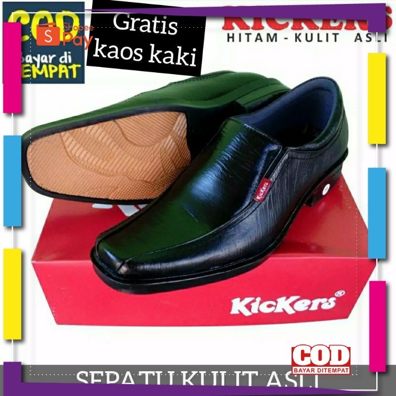 UKURAN SIZE 37 38 39 40 41 42 43 44 45 / Kickers-sepatu pantofel-formal-kerja-kantor-hotel-guru-wisu