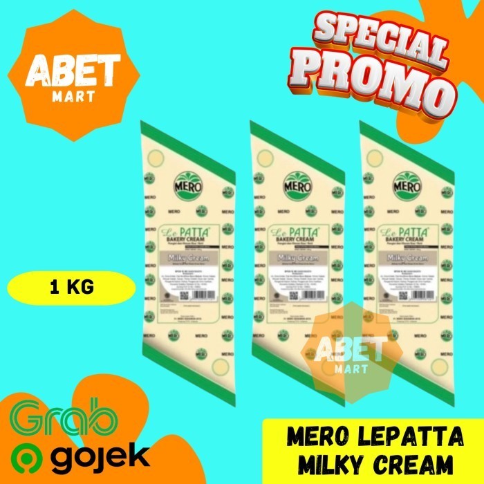 

Mero Lepatta Bakery Cream Milky 1Kg - Krim Lepata Filling Susu 1 Kg Pc