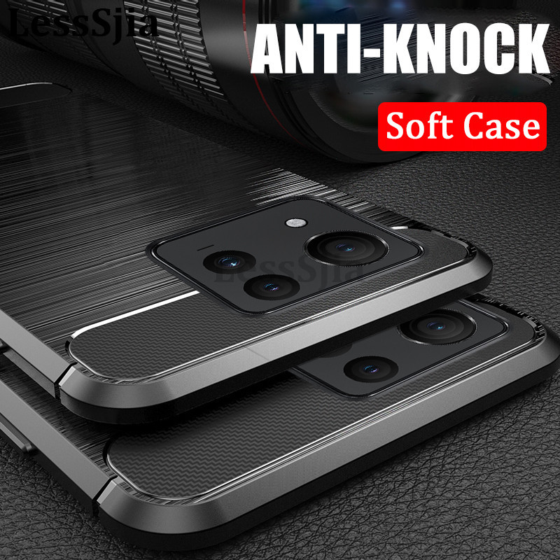 Phone Cover Asus Zenfone 11Ultra Carbon Fibre Soft Lens Protect for Asus Zenfone 11 Ultra Case Casin