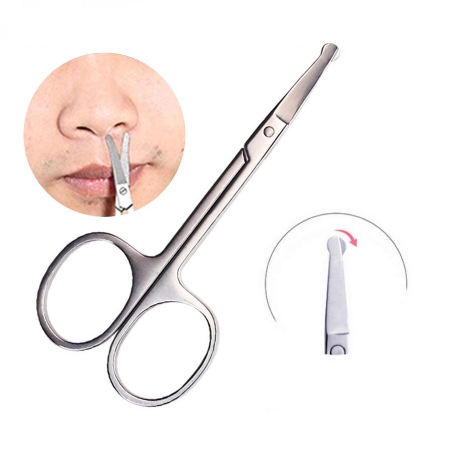 

RBCOLLECTION GUNTING ALAT CUKUR POTONG BULU HIDUNG JENGGOT KUMIS KECIL UJUNG TUMPUL BULAT STAINLESS