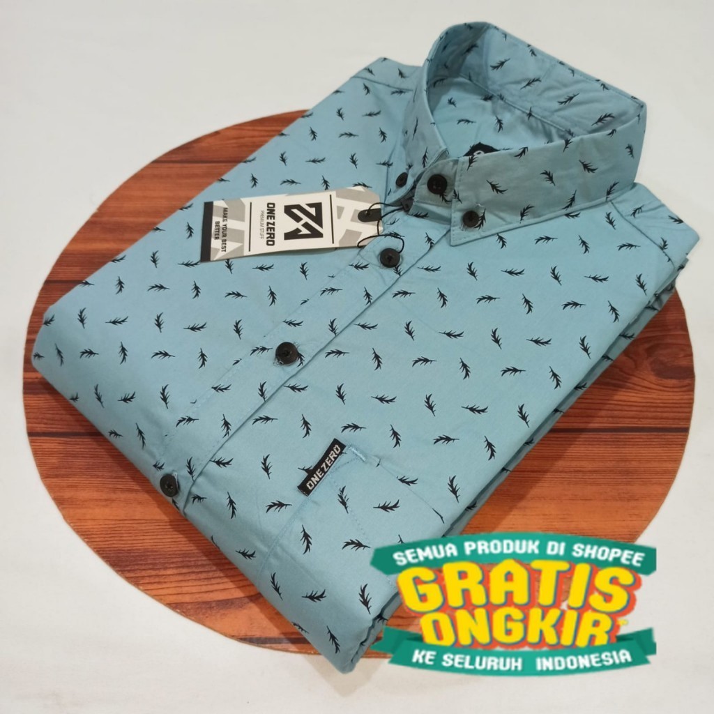 Kemeja rayon motif I kemeja bunga I kemeja pantai - Kemeja Kasual Pria Motif pendek/ Produk Lokal