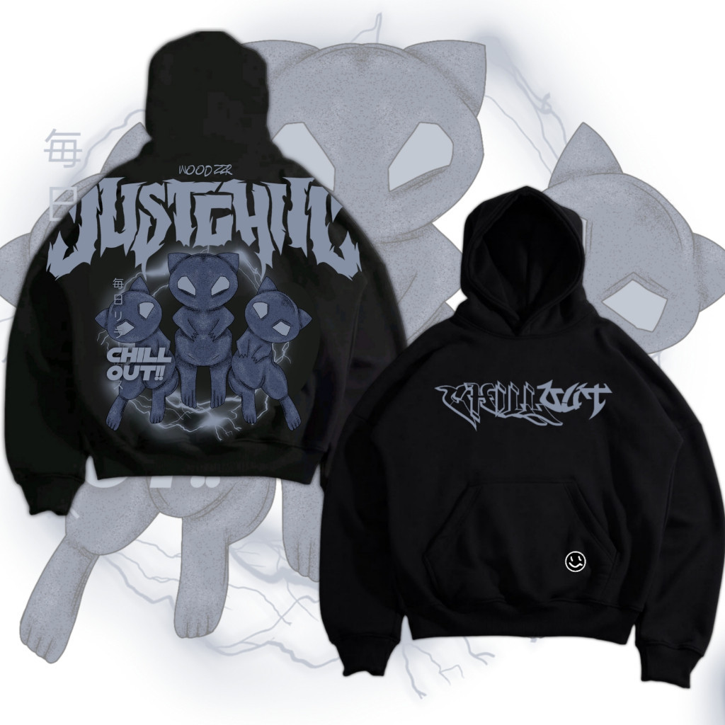 WOODZZR - Hoodie Boxy Oversize / Hoodie Pria / Hoodie Boxy / Hoodie Oversize | CHILLOUT