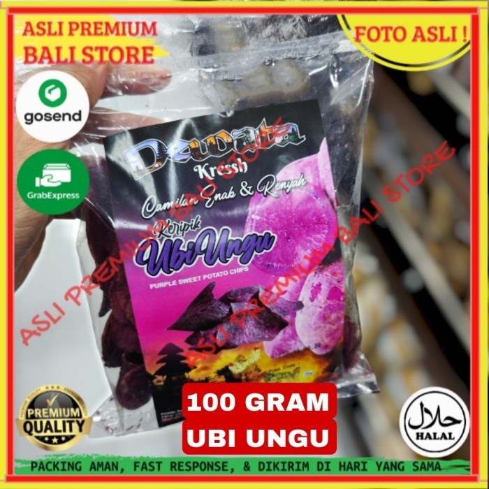 

OLEH OLEH MAKANAN CEMILAN CAMILAN SNACK KULINER KHAS ASLI ORI ORIGINAL BALI KERIPIK KRIPIK UBI UNGU 100 GRAM GR