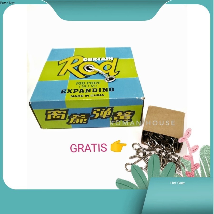 Kawat Per Pengait Gorden Kolong Dapur Jendela Etalase Gorden Minimalis