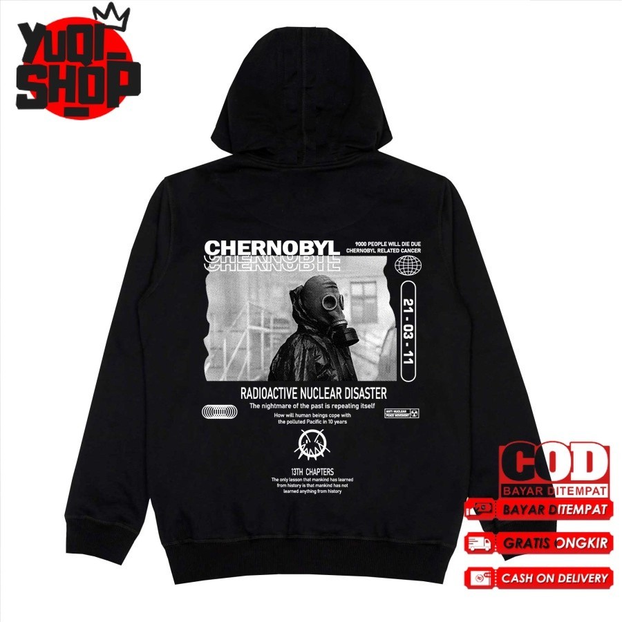 Promo Jaket Hoodie CHernobyl Hoodie Sweater Distro Pria Retro Metalica Terbaru