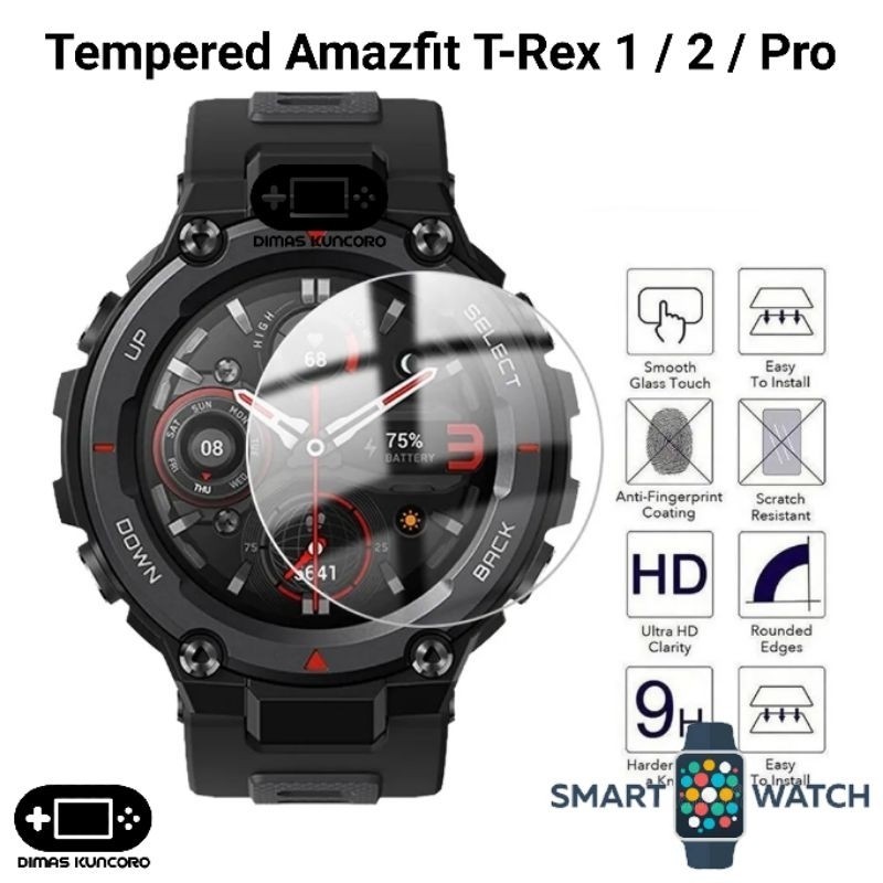 Rave Tempered Amazfit T-Rex 1 2 PRO Anti Gores Screen Protector Glass TRex T Rex 1 2 Pro