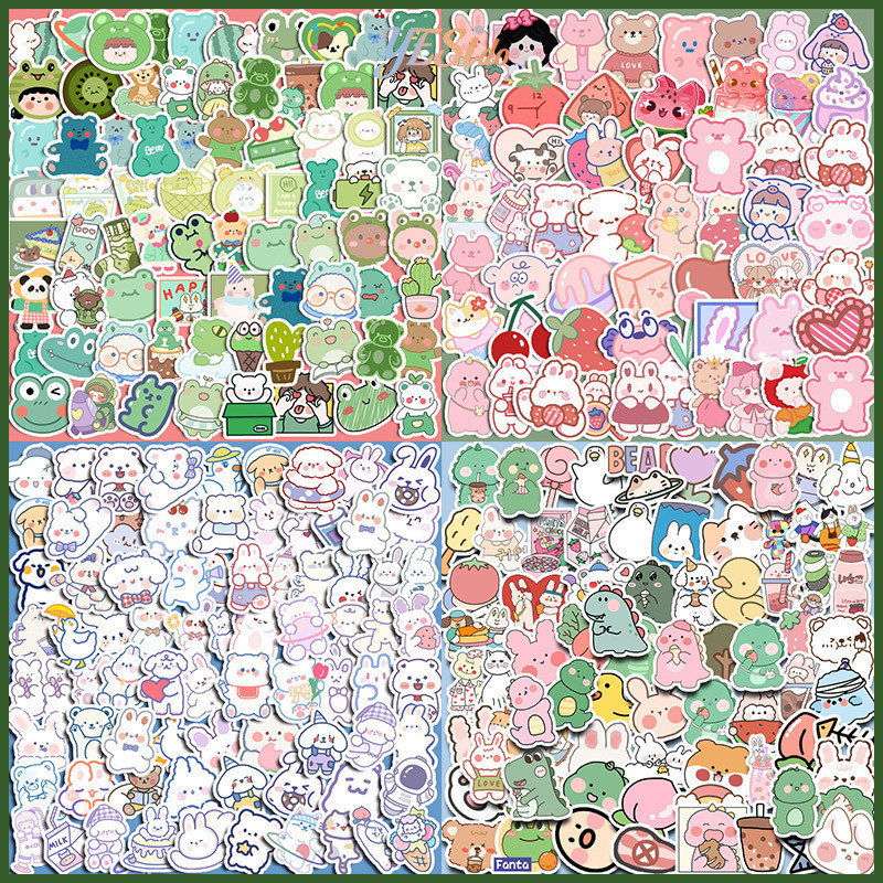 

COD✨ 90Pcs Stiker Buku Pegangan Emoji Kelinci Beruang Lucu-YES