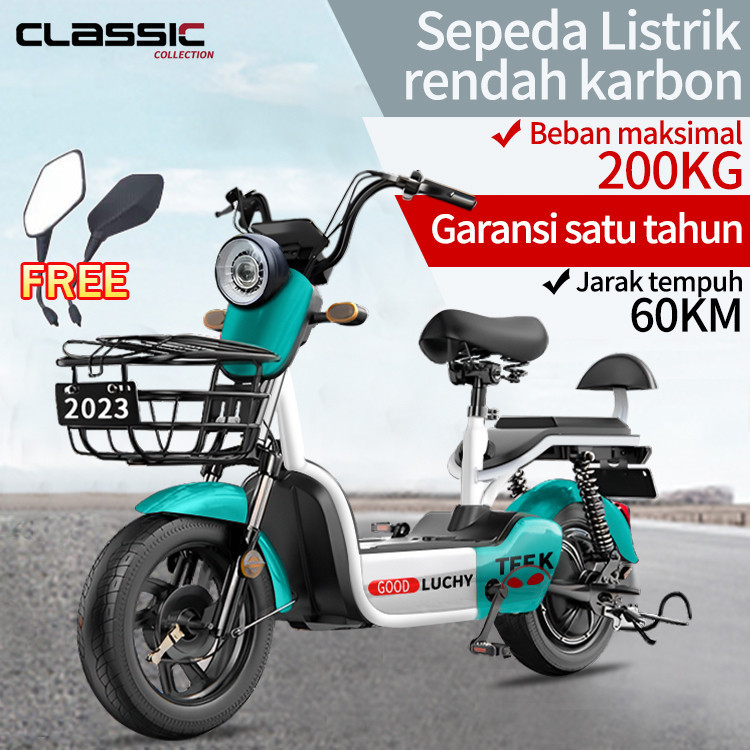 Sepeda Listrik Motor 48V Sepeda Listrik Dewasa Sepeda Motor Listrik Premium Mewah Model Terbaru 2023