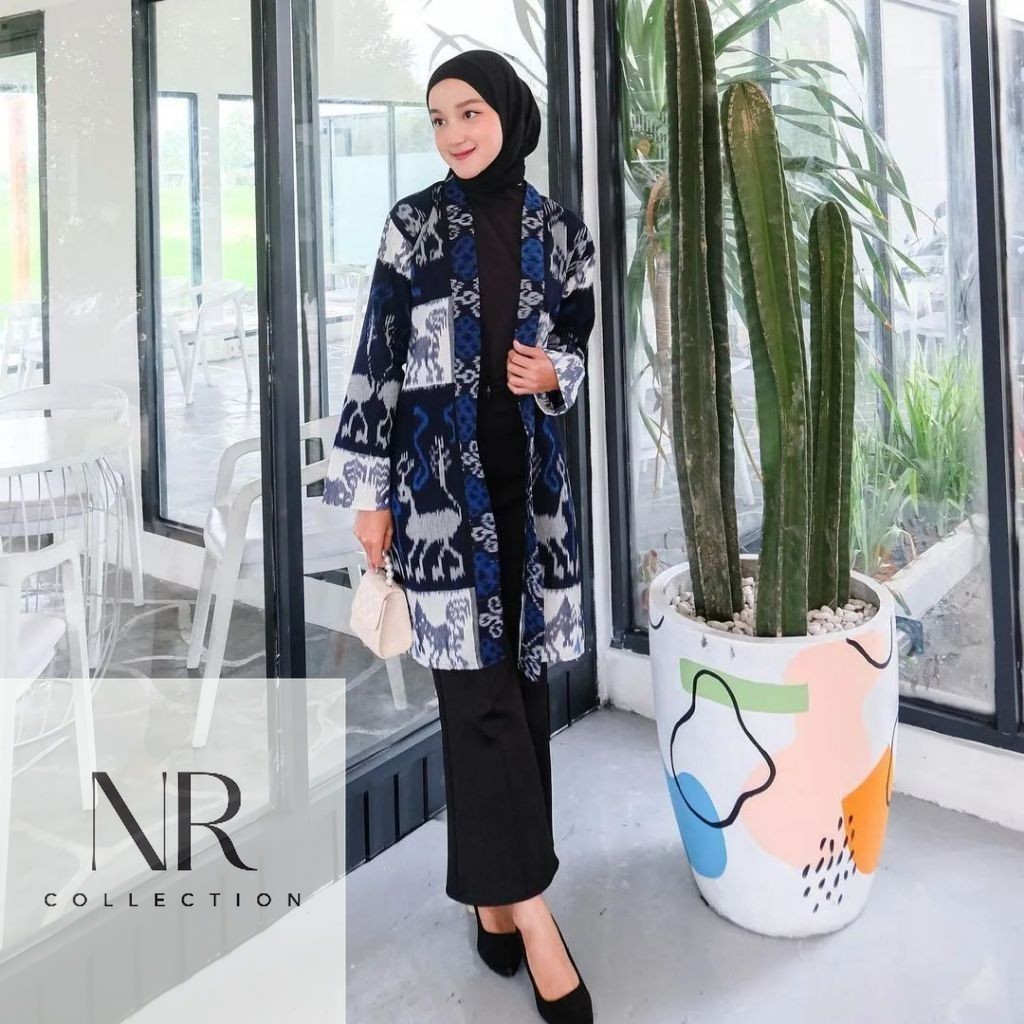 outer cardigan tenun etnik sumba