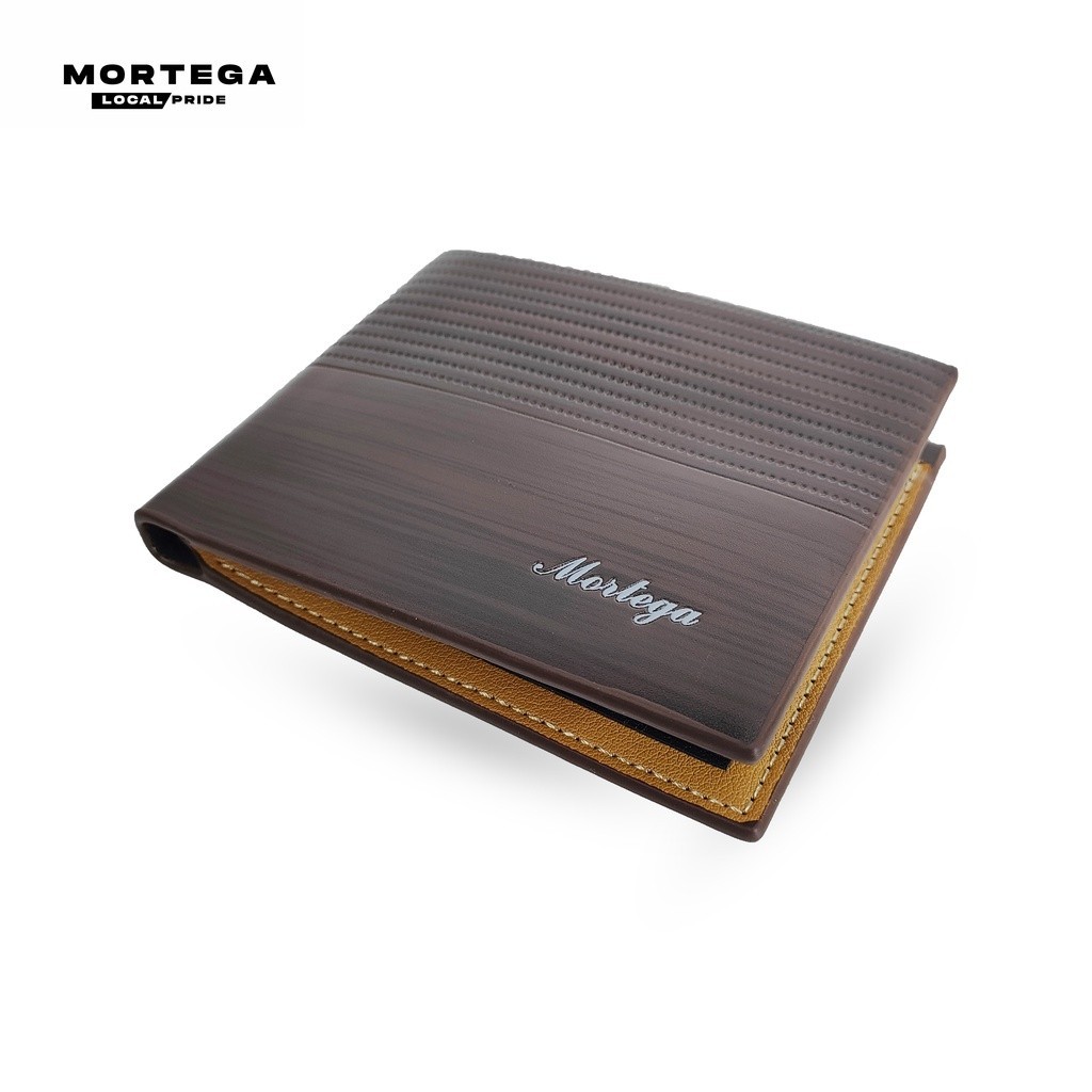 Mortega Leather Wallet Premium - Dompet Cowok Mortega - Dompet Pria Lipat PU