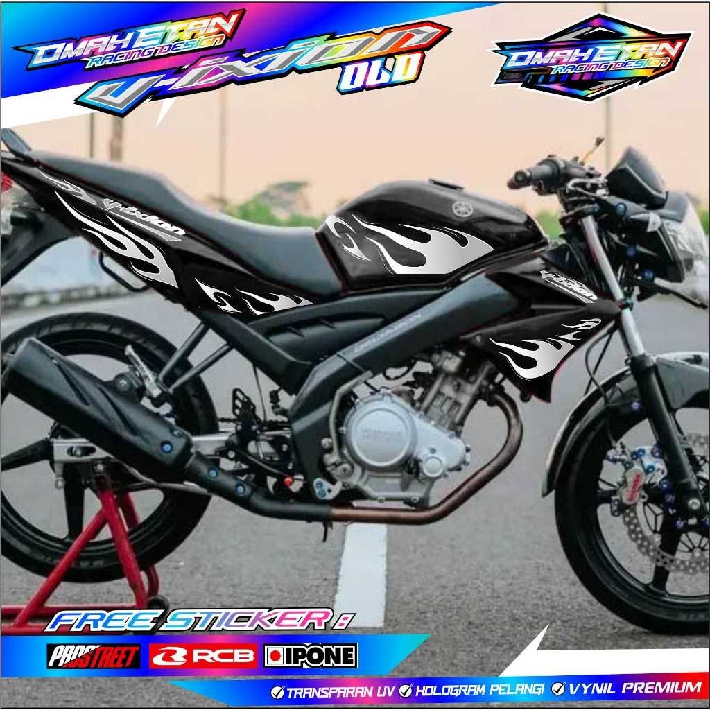 STRIPING VARIASI MOTOR VIXION OLD DESAIN API / STIKER LISTMOTOR YAMAHA VIXION OLD