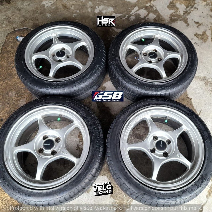pelek seken ENKEI TULANG R16 X7 4X100 ET30 SILVER velg only