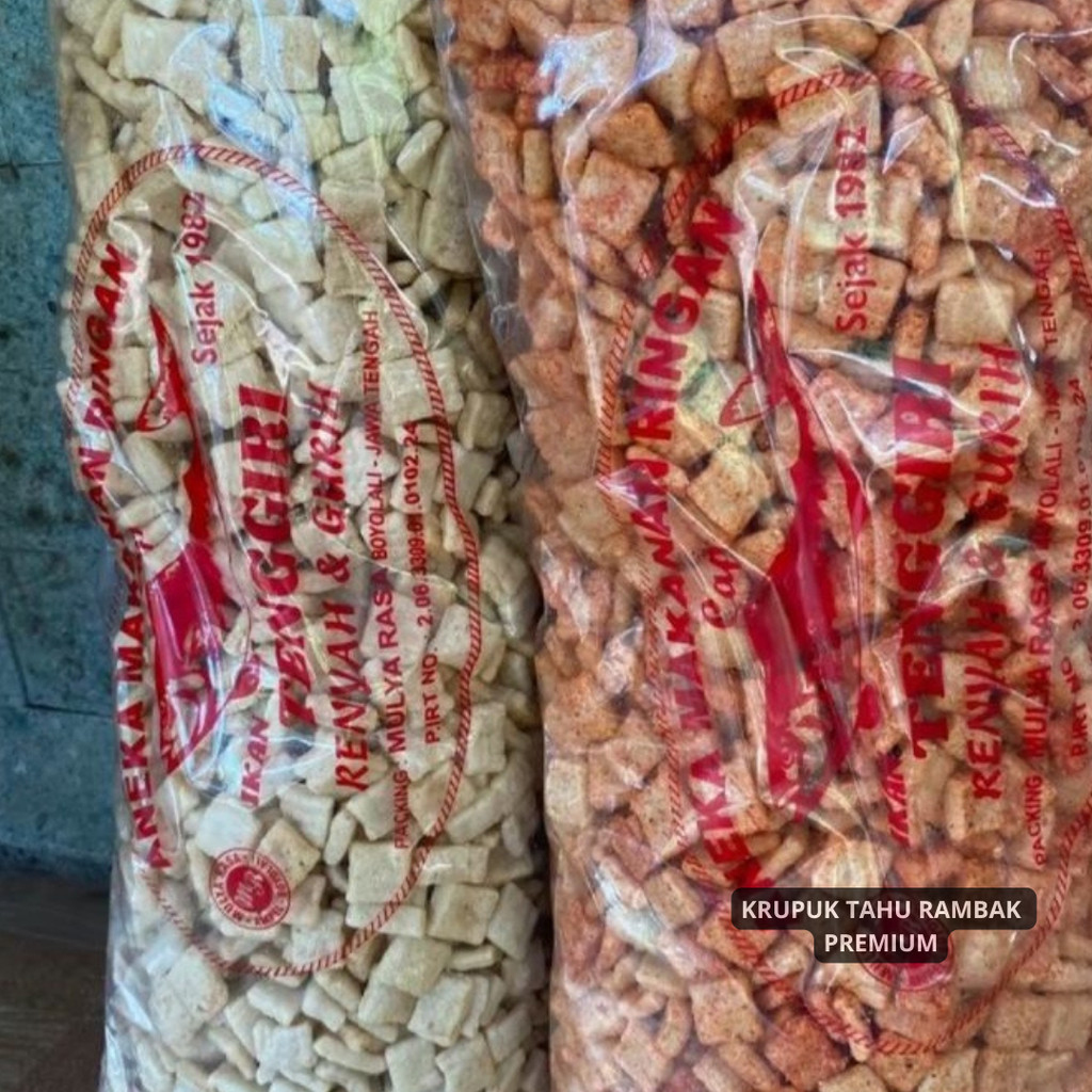 

(1000GR) KERUPUK RAMBAK TAHU KOTAK (CEMILAN MEDAN) ORI GURIH ASIN 1