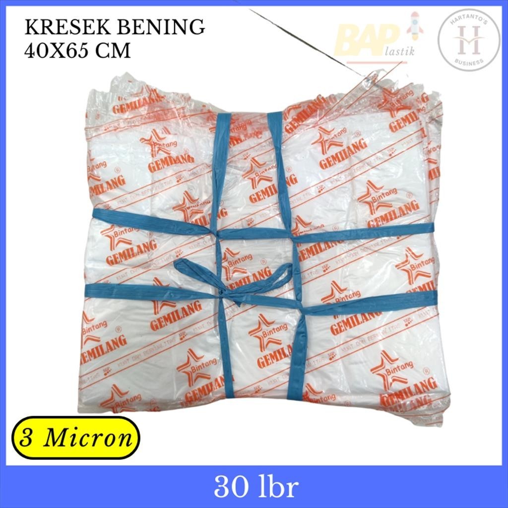 KANTONG PLASTIK PP 40 X 65 BENING BINTANG GEMILANG