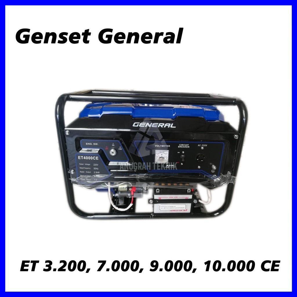 PROMO TOKO  Genset 5000 Watt GENERAL ET 7000 CE
