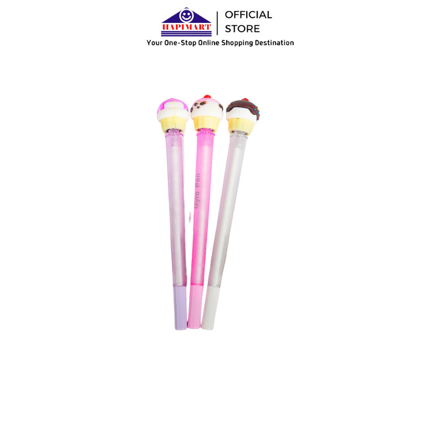 

Cupcake Shape Silicone Gel Pen 0.5mm/Pulpen Gel Motif Cake/Pena Gel Cake Gyro Pen Import