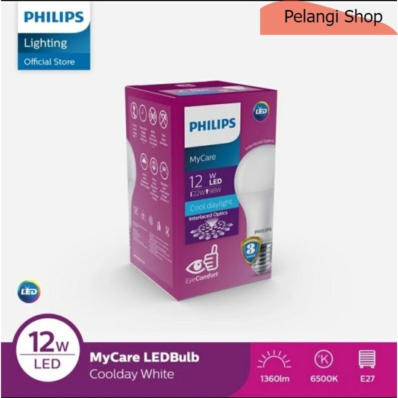 Lampu Led Philips 12 Watt Putih