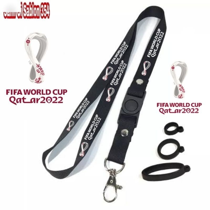 

TALI LANYARD FIFA WORLD CUP QATAR 2022 GANTUNGAN KUNCI/GANTUNGAN ID CARD/gantungan hp murah Best seller COD