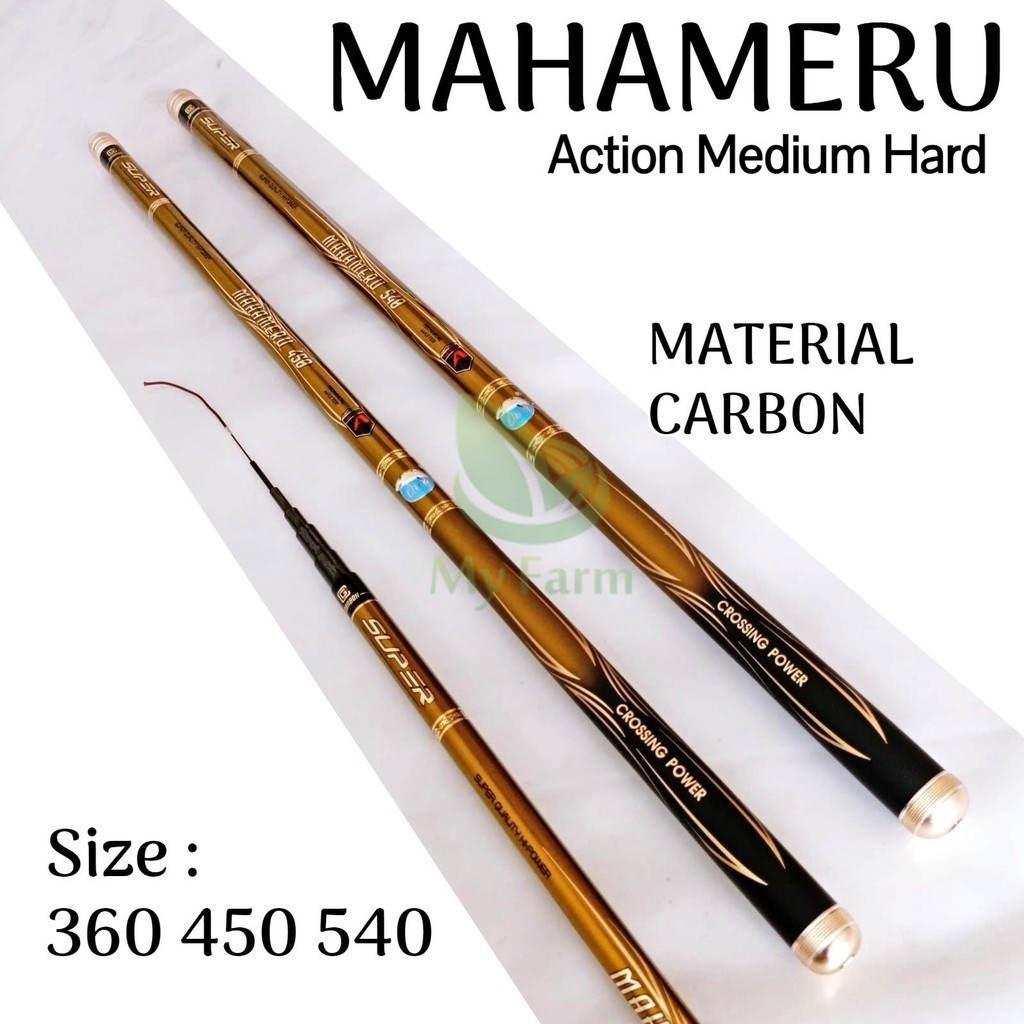 Orca Mahameru 360 450 540 Joran Tegek Ruas Panjang Bahan Carbon Action Medium Hard Super Quality Hi-