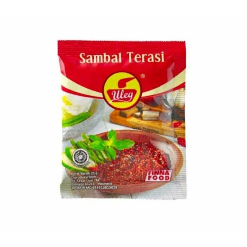 

SAMBAL ULEG TERASI 1 SACHET 20 GRAM TM