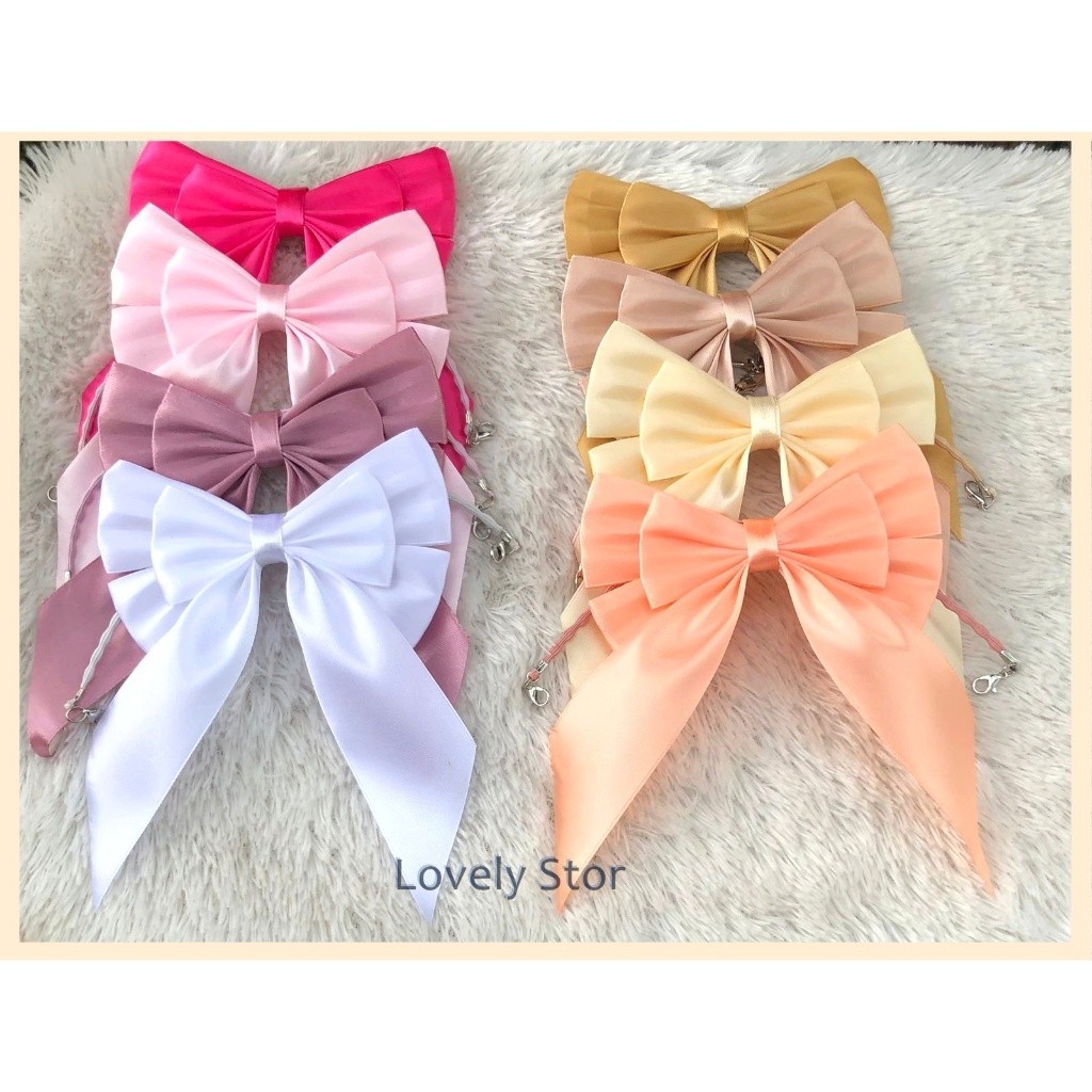 AKSESORIS LEBARAN PITA SATIN / Pita Konektor Satin Elegant / Pita Konektor Masker Lebaran