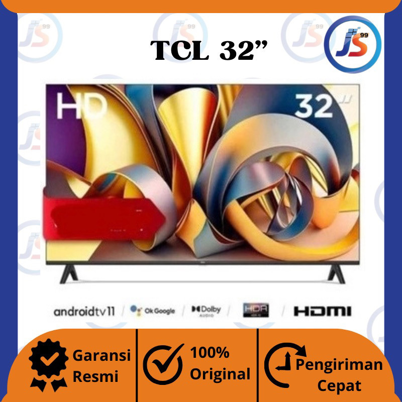 TCL SMART LED TV ANDROID 11 32 INCH 32A9