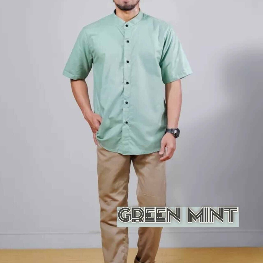 kemeja pria polos distro -