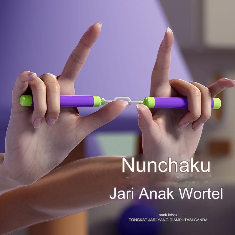Nunchaku Lobak Baru/Mainan Anak-anak/Mainan Dekompresi/Nunchaku Lobak/Nunchaku Jari